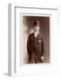 Young Man in Morning Coat, Bowler Hat and Cane: Perhaps an Office Clerk-null-Framed Photographic Print