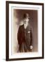 Young Man in Morning Coat, Bowler Hat and Cane: Perhaps an Office Clerk-null-Framed Photographic Print