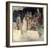 Young Man is Greeted by the Liberal Arts, 15th century-Sandro Botticelli-Framed Giclee Print