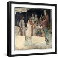Young Man is Greeted by the Liberal Arts, 15th century-Sandro Botticelli-Framed Giclee Print