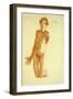 Young Man Kneeling, 1908-Egon Schiele-Framed Giclee Print