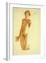 Young Man Kneeling, 1908-Egon Schiele-Framed Premium Giclee Print