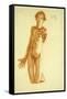 Young Man Kneeling, 1908-Egon Schiele-Framed Stretched Canvas
