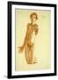 Young Man Kneeling, 1908-Egon Schiele-Framed Giclee Print