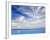 Young Man Meditating By Infinity Pool, Maldives, Indian Ocean, Asia-Sakis Papadopoulos-Framed Photographic Print