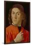 Young Man (Oil on Panel)-Domenico Ghirlandaio-Framed Giclee Print