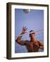 Young Man Playing Beach Volleyball-null-Framed Photographic Print