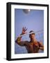 Young Man Playing Beach Volleyball-null-Framed Photographic Print