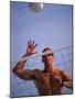 Young Man Playing Beach Volleyball-null-Mounted Photographic Print