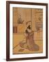 Young Man Playing the Drum-Suzuki Harunobu-Framed Giclee Print