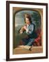 Young Man Playing the Flute-Gerard Hoet-Framed Giclee Print