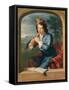 Young Man Playing the Flute-Gerard Hoet-Framed Stretched Canvas