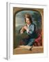 Young Man Playing the Flute-Gerard Hoet-Framed Giclee Print