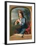 Young Man Playing the Flute-Gerard Hoet-Framed Giclee Print