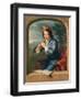 Young Man Playing the Flute-Gerard Hoet-Framed Giclee Print