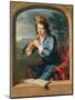 Young Man Playing the Flute-Gerard Hoet-Mounted Giclee Print