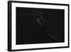 Young Man Posing in Dark Setting-Luis Beltran-Framed Photographic Print