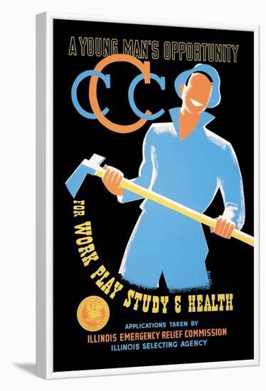 Young Man's Opportunity for Work, Play, Study, and Health-Albert Bender-Framed Art Print