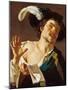 Young Man Singing-Dirck Baburen-Mounted Giclee Print