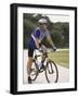 Young Man Sitting on a Bicycle-null-Framed Photographic Print