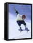 Young Man Skateboarding in Mid Air-null-Framed Stretched Canvas