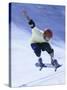 Young Man Skateboarding in Mid Air-null-Stretched Canvas