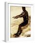 Young Man Wakeboarding-null-Framed Photographic Print