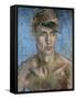 Young Man Wearing a Sun Visor-Glyn Warren Philpot-Framed Stretched Canvas