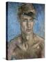 Young Man Wearing a Sun Visor-Glyn Warren Philpot-Stretched Canvas