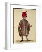 Young Man Wearing "Dogalina", Formal Robe with Wide Sleeves-Jan van Grevenbroeck-Framed Giclee Print