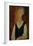 Young Man with a Black Waistcoat, 1912-Amedeo Modigliani-Framed Giclee Print