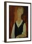 Young Man with a Black Waistcoat, 1912-Amedeo Modigliani-Framed Giclee Print