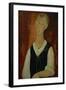 Young Man with a Black Waistcoat, 1912-Amedeo Modigliani-Framed Giclee Print