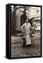 Young Man with a Dog and a Donkey, Gibraltar-null-Framed Stretched Canvas