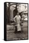 Young Man with a Dog and a Donkey, Gibraltar-null-Framed Stretched Canvas