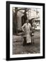 Young Man with a Dog and a Donkey, Gibraltar-null-Framed Photographic Print