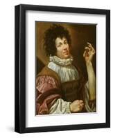 Young Man with a Fig, C.1620-30-Simon Vouet-Framed Giclee Print