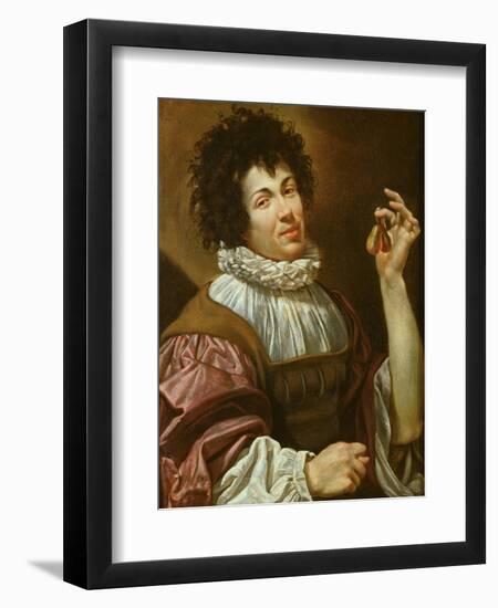 Young Man with a Fig, C.1620-30-Simon Vouet-Framed Giclee Print