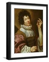 Young Man with a Fig, C.1620-30-Simon Vouet-Framed Giclee Print