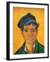 Young Man with a Hat, c.1888-Vincent van Gogh-Framed Giclee Print