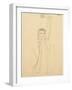 Young Man with a Raised Arm and Red Mouth; Selbstbildnis Mit Erhobenem Linken Arm Und Rotem Mund-Egon Schiele-Framed Giclee Print