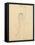 Young Man with a Raised Arm and Red Mouth; Selbstbildnis Mit Erhobenem Linken Arm Und Rotem Mund-Egon Schiele-Framed Stretched Canvas