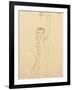 Young Man with a Raised Arm and Red Mouth; Selbstbildnis Mit Erhobenem Linken Arm Und Rotem Mund-Egon Schiele-Framed Giclee Print