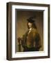 Young Man with a Sword, c.1633-1645-Rembrandt Harmensz. van Rijn-Framed Giclee Print