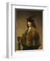 Young Man with a Sword, c.1633-1645-Rembrandt Harmensz. van Rijn-Framed Giclee Print