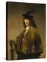 Young Man with a Sword, c.1633-1645-Rembrandt Harmensz. van Rijn-Stretched Canvas
