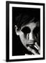 Young Man with Blackened Eyes Smoking-Torsten Richter-Framed Photographic Print