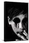 Young Man with Blackened Eyes Smoking-Torsten Richter-Framed Stretched Canvas