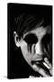 Young Man with Blackened Eyes Smoking-Torsten Richter-Stretched Canvas