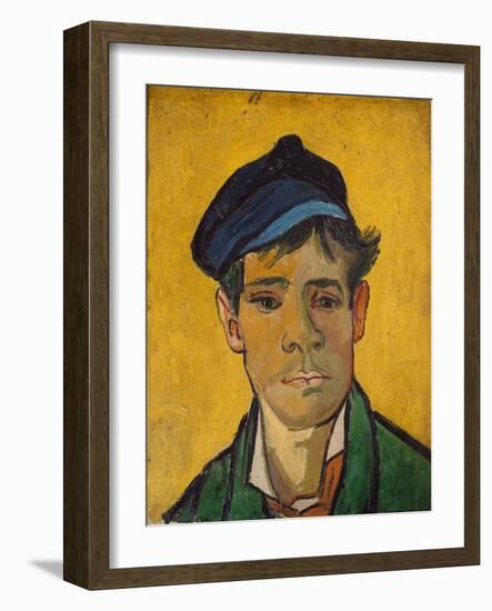 Young Man with Cap, 1889-Vincent van Gogh-Framed Giclee Print